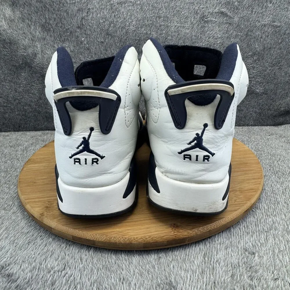 Air Jordan 6 Retro Shoes Mens Size 13 Blue Olympic Basketball Sneaker 308497-141